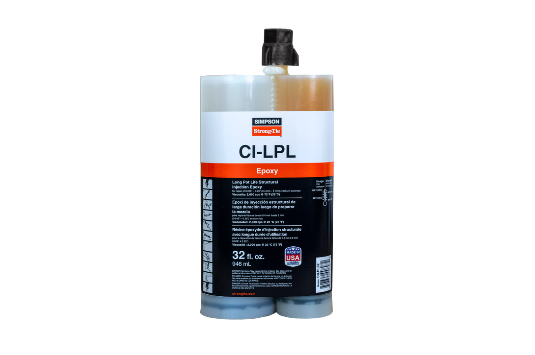 Simpson CILPL32 CI-LPL Long Pot Life Structural Injection Epoxy 32 oz.