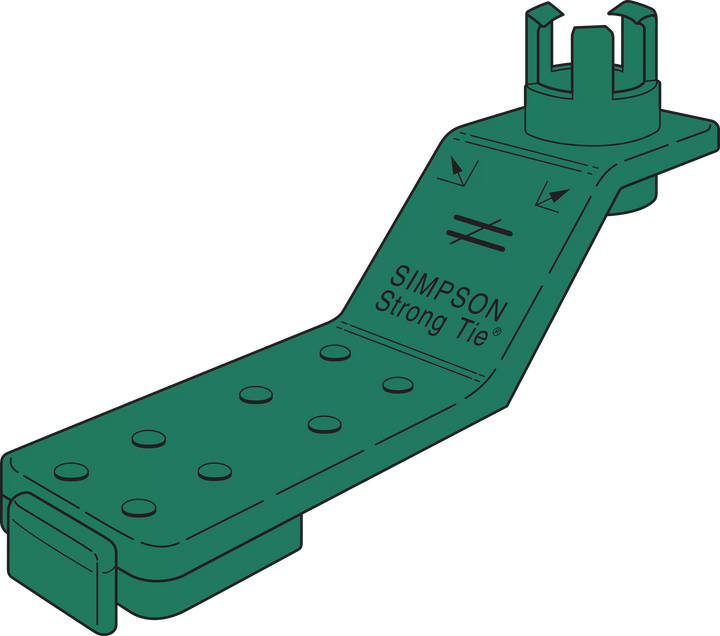 Simpson AM 7/8 AnchorMate 7/8-in. Dia. Anchor Bolt Holder — Green 100-Qty