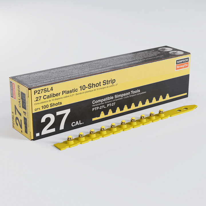 Simpson P27SL4 P27SL 0.27-Caliber Plastic, 10-Shot Strip Load, Yellow 100-Qty