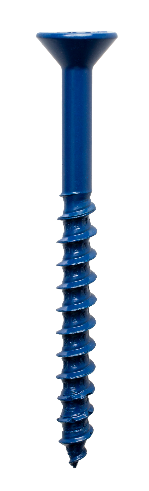 Simpson TNT25234TFC25 Titen Turbo — 1/4 in. x 2-3/4 in. 6-Lobe Flat-Head Concrete and Masonry Screw, Blue 25-Qty