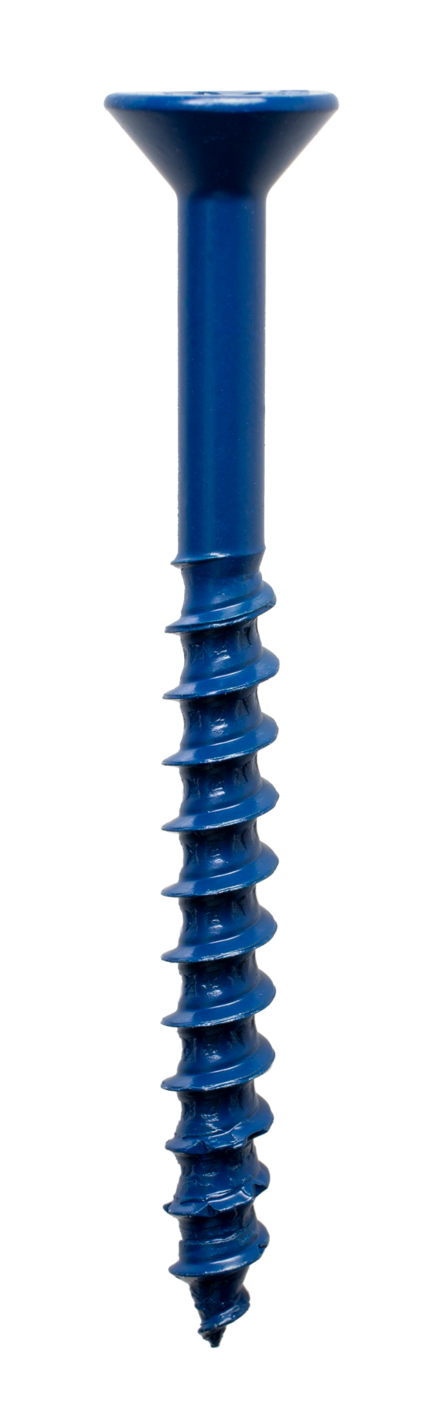 Simpson TNT25234TFC25 Titen Turbo — 1/4 in. x 2-3/4 in. 6-Lobe Flat-Head Concrete and Masonry Screw, Blue 25-Qty