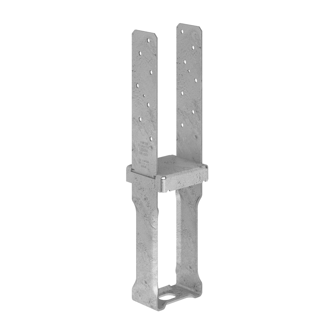 Simpson CBSQ44-SDS2HDG CBSQ Hot-Dip Galvanized Standoff Column Base for 4x4 with SDS Screws