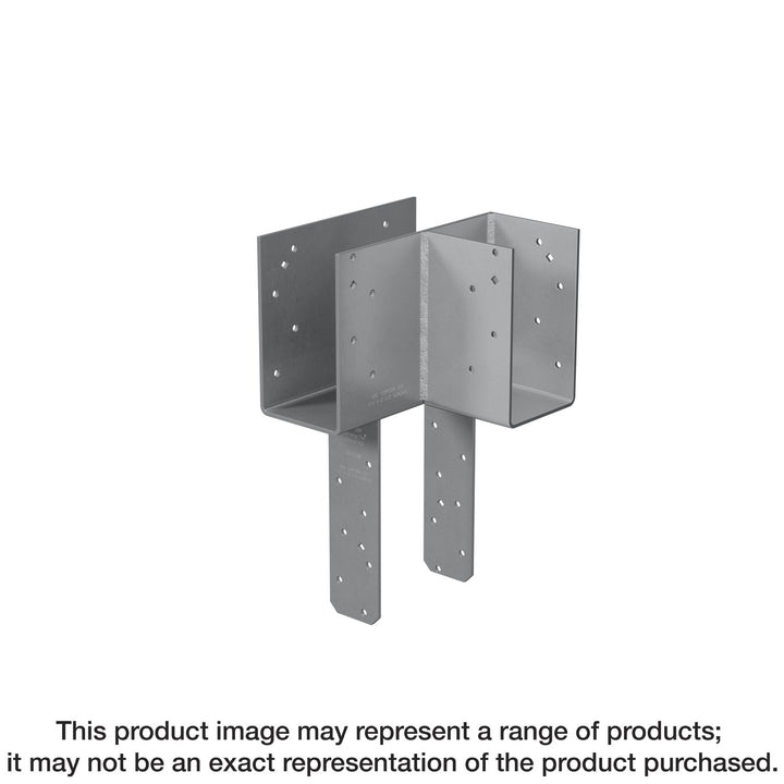 Simpson ECCLRQ666SDS ECCLRQ L-Shape End Column Cap for 6x Beams, 6x Post w/ SDS Screws, Skewed Right