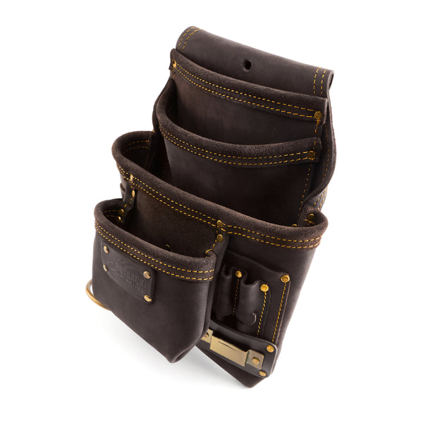 OX Tools OX-P263701 Pro 10-Pocket Tool/Fastener Pouch | Oil Tanned Leather