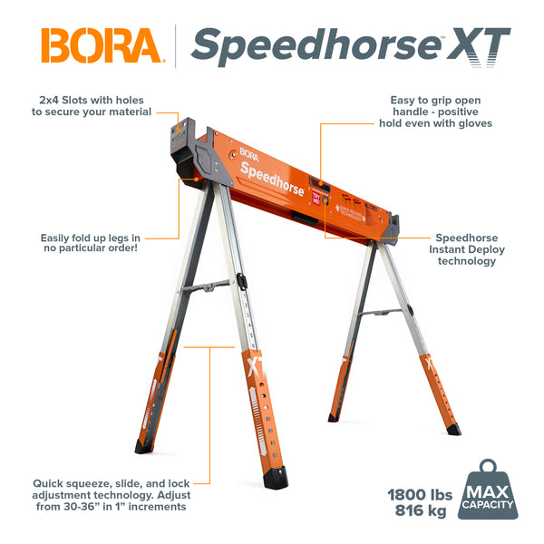 BORA PM-4550 Adjustable Height Speedhorse XT