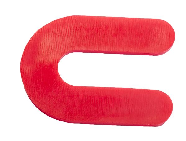 OX Tools OX-T161121 OX Trade 1/8" Horseshoe Shims Red - 1,000/box