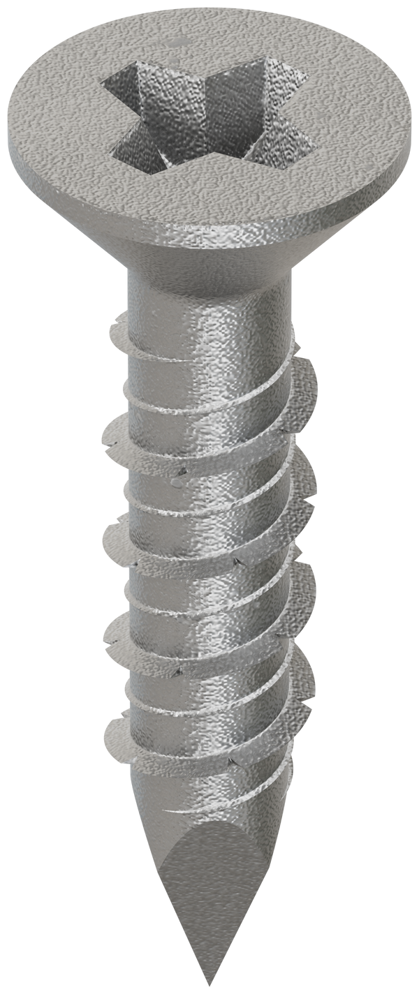 Simpson TTN25114PFSS Titen 1/4 in. x 1-1/4 in. Phillips Flat-Head Stainless-Steel Concrete and Masonry Screw 100-Qty