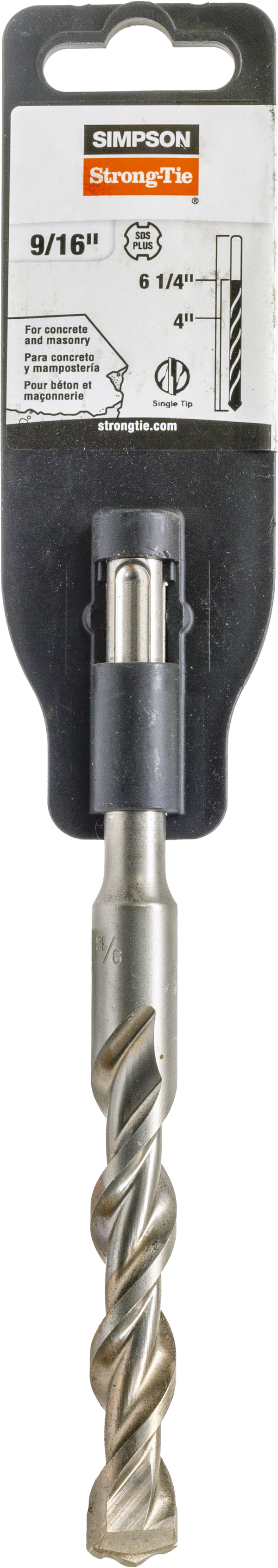 Simpson MDPL05606 9/16 in. x 6-1/4 in. SDS-plus Shank Drill Bit