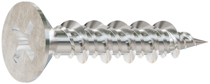 Simpson T10J100FXC Marine Screw, Flat Head — #10 x 1 in. #2 Phillips Drive, Type 316 100-Qty