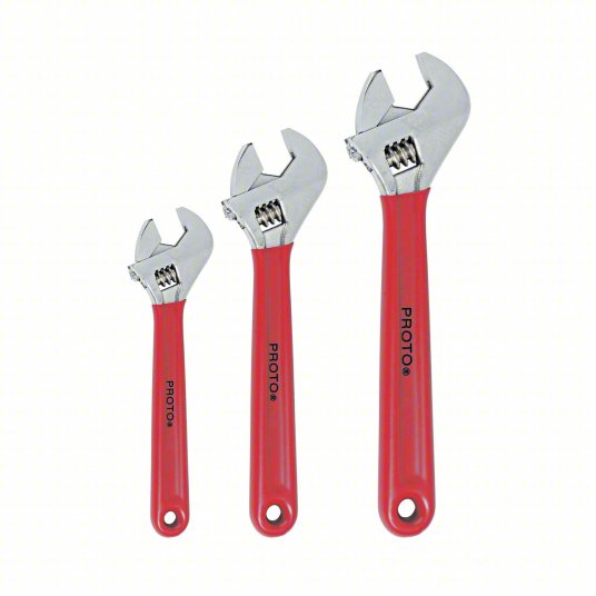 Proto J795GA 3 PIECE CUSHION GRIP ADJUSTABLE WRENCH SET