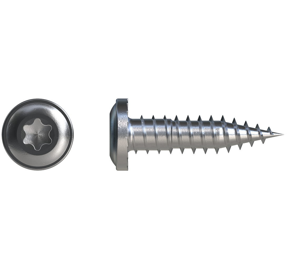 Simpson FPH34B1018-5K FPH Flat Pan-Head Screw — #10 x 3/4 in. T20, Clear Zinc 5000-Qty