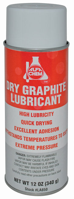 ALFA Tools LA850 16OZ MRO DRY GRAPHITE LUBE AEROSOL 12/pack