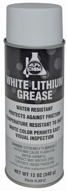 ALFA Tools LA012 16 OZ MRO WHITE LITHIUM EP LUBE 12/pack