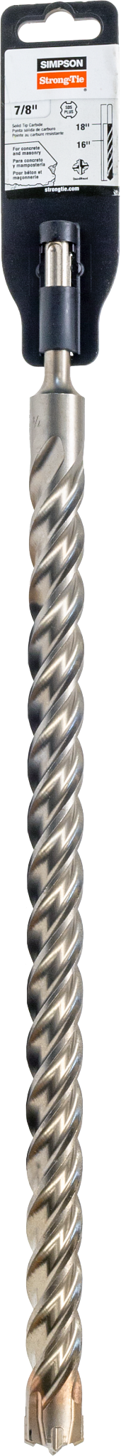 Simpson MDPL08718Q 7/8 in. x 18 in. SDS-plus Quad-Head Shank Drill Bit