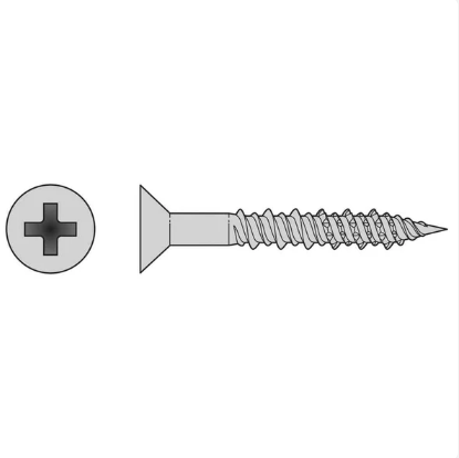 Simpson T06J100FXC Marine Screw, Flat Head — #6 x 1 in. #2 Phillips Drive, Type 316 100-Qty