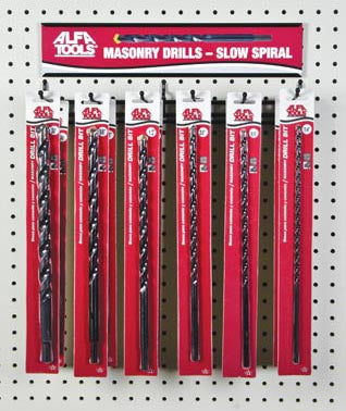 ALFA Tools WMD18 18PC. BRIGHT MASONRY DRILL DISPLAY 1/pack