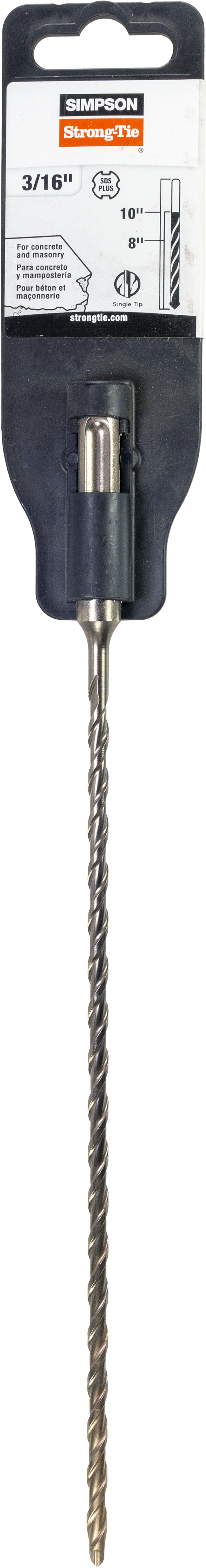 Simpson MDPL01810 3/16 in. x 10 in. SDS-plus Shank Drill Bit