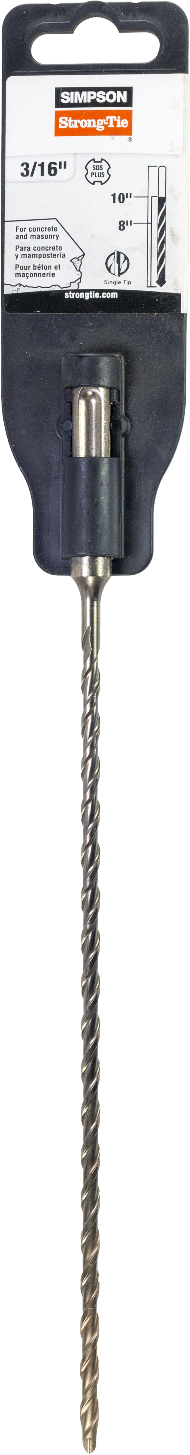 Simpson MDPL01810 3/16 in. x 10 in. SDS-plus Shank Drill Bit