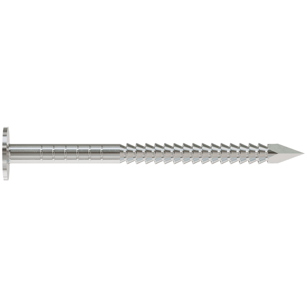 Simpson S1010ARNB Roofing Nail, Annular Ring Shank — 3 in. x .131 in. Type 304 Stainless Steel 25 lb.