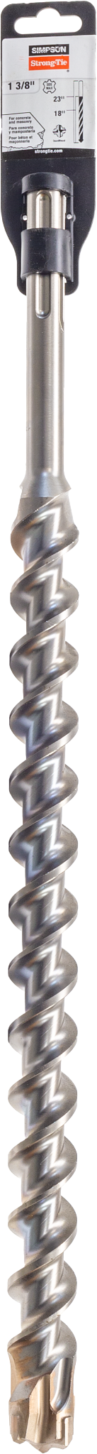 Simpson MDMX13723Q 1-3/8 in. x 23 in. SDS-max Shank Quad-Head Drill Bit