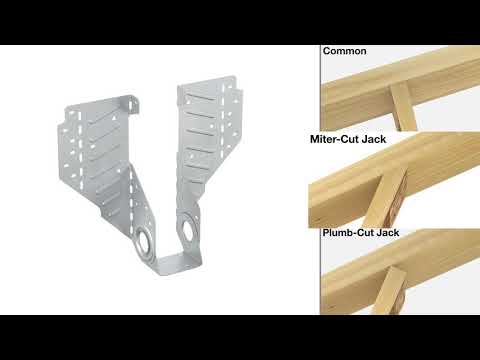 2x9 Rafter Simpson LSSR210Z LSSR Light Field-Adjustable Rafter Hanger for 2x10 ...