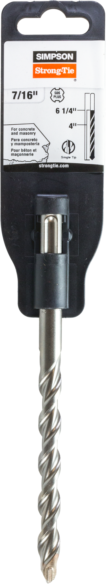 Simpson MDPL04306 7/16 in. x 6-1/4 in. SDS-plus Shank Drill Bit