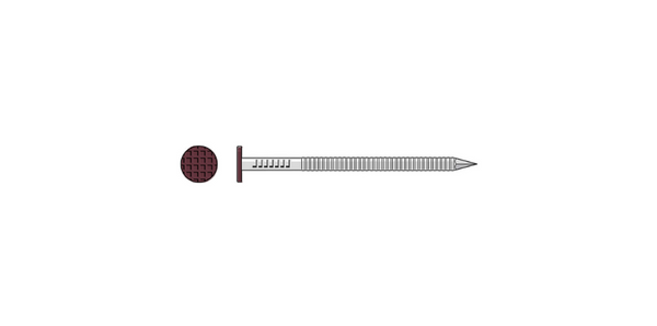 Simpson S10SNDR1 Painted Siding Nail — 3 in. x .113 in. Type 304 Stainless Steel, Redwood 1 lb.