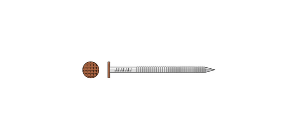 Simpson S10SNDS1 Painted Siding Nail — 3 in. x .113 in. Type 304 Stainless Steel, Sienna 1 lb.