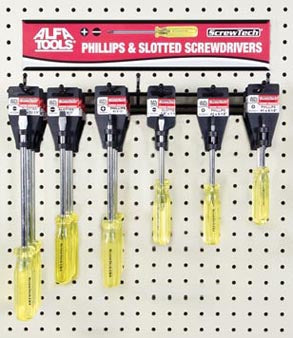 ALFA Tools SCDSP18 18PC SPANNER WALL DISPLAY 1/pack