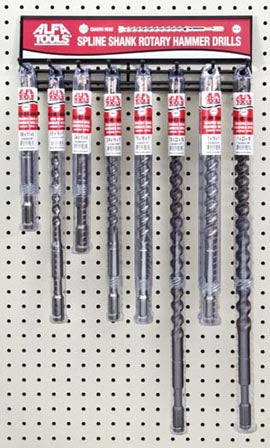 ALFA Tools SSQ12 12PC SPLINE SHANK-QUADRO HEAD WITH DISPLAY 1/pack