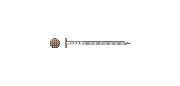 Simpson S10SNDT1 Painted Siding Nail — 3 in. x .113 in. Type 304 Stainless Steel, Tan 1 lb.