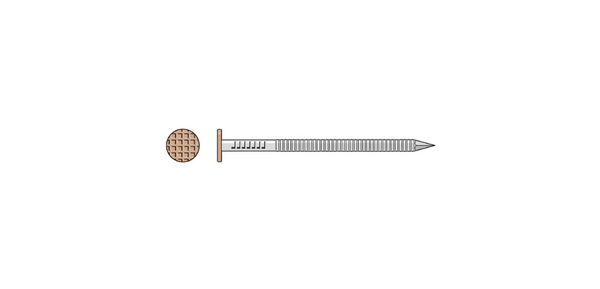 Simpson S16SNDTB Painted Siding Nail — 3-1/2 in. x .120 in. Type 304 Stainless Steel, Tan 25 lb.