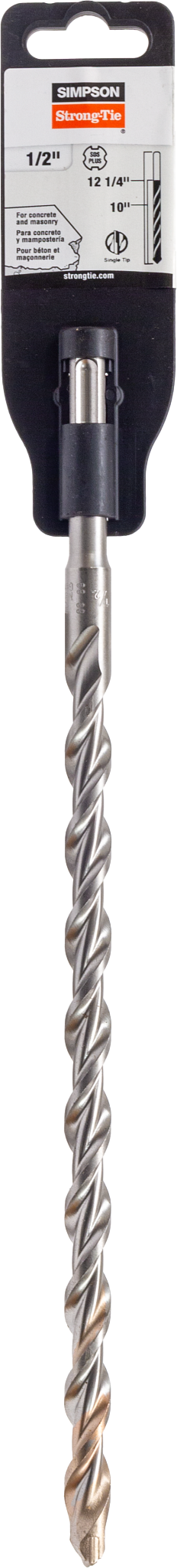 Simpson MDPL05012 1/2 in. x 12-1/4 in. SDS-plus Shank Drill Bit