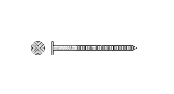 Simpson T3KR55 Premium Siding Nail — 1-1/4 in. x 5/32 in. Head Dia., Type 316 Stainless Steel 5 lb.