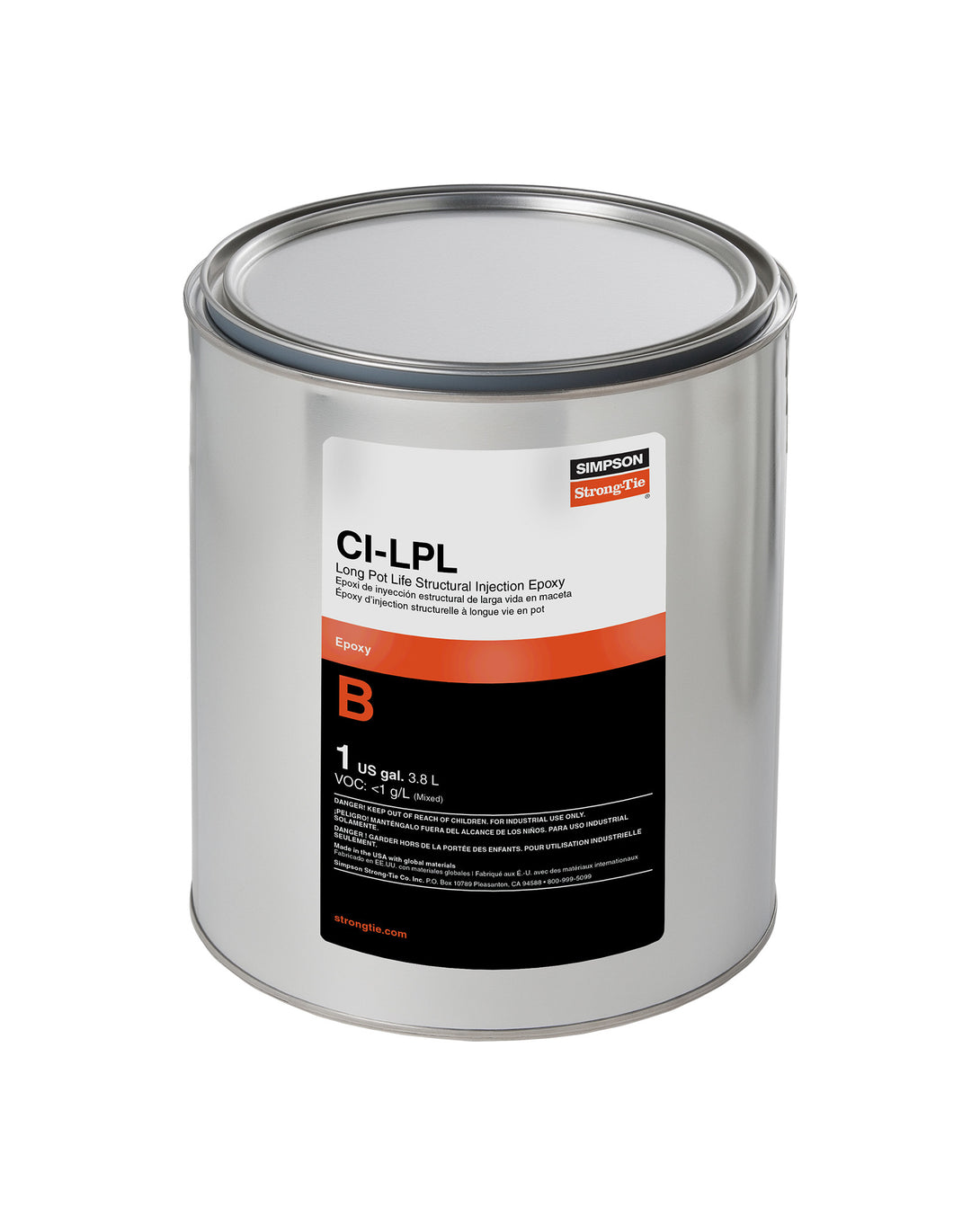 Simpson CILPL1B CI-LPL Long Pot Life Structural Injection Epoxy Hardener 1 gal.