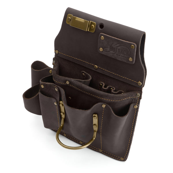 OX Tools OX-P263801 Pro Right Handed Drywaller's Tool Pouch  | Oil Tanned Leather