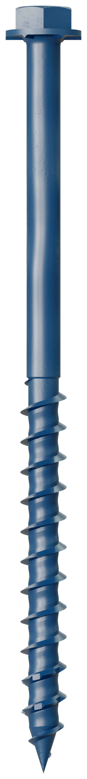 Simpson TNT18314H Titen Turbo — 3/16 in. x 3-1/4 in. Hex-Head Concrete and Masonry Screw, Blue 100-Qty