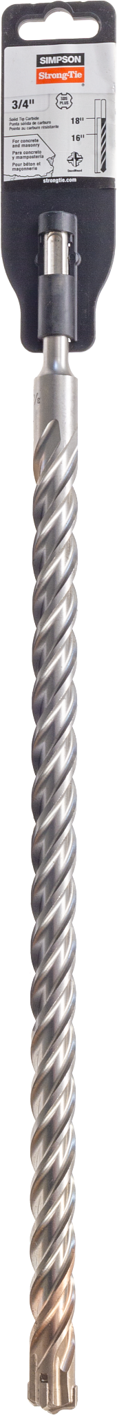 Simpson MDPL07518Q 3/4 in. x 18 in. SDS-plus Quad-Head Shank Drill Bit