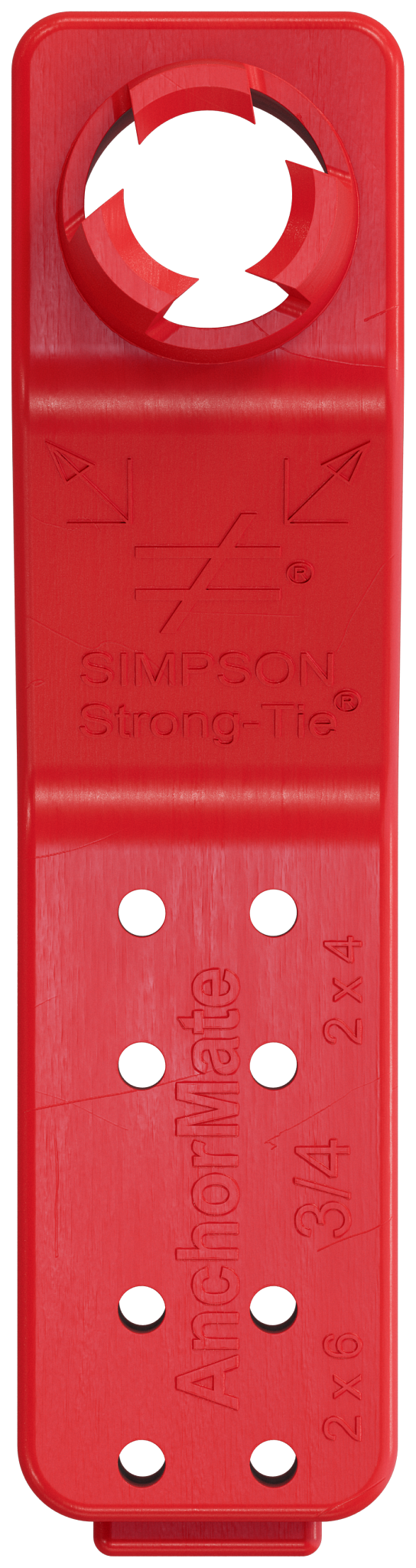 Simpson AM 3/4 AnchorMate 3/4-in. Dia. Anchor Bolt Holder — Red 100-Qty