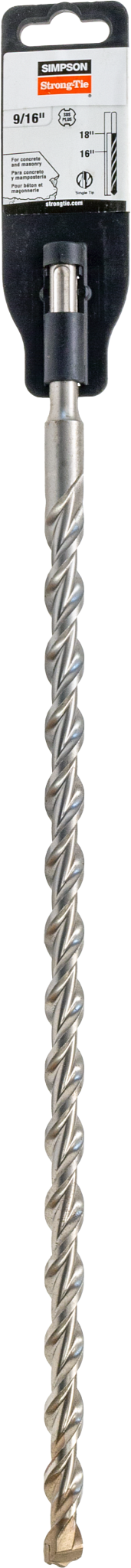 Simpson MDPL05618 9/16 in. x 18 in. SDS-plus Shank Drill Bit