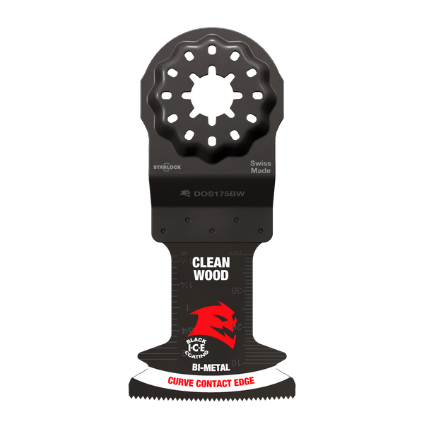 Diablo DOS175JBW3 Diablo Demo Demon™ 1-3/4"  Starlock Bi-Metal Oscillating Blades for Clean Wood (3-Pack)