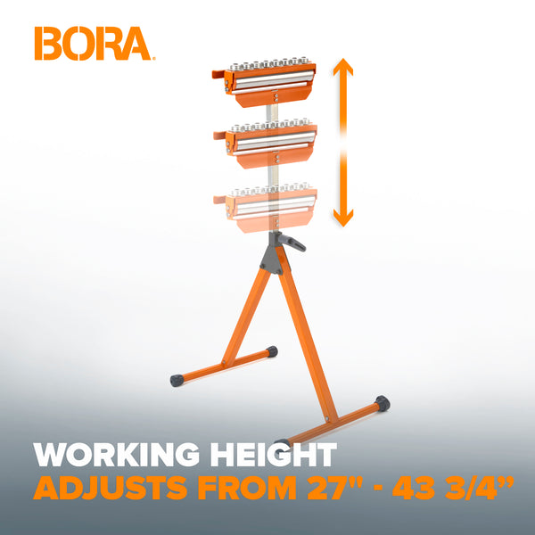 BORA PM-5093 A-frame Tri-Function Pedestal Roller Stand