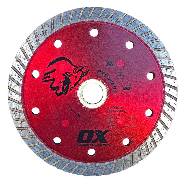 OX Tools OX-PTTP-5 Pro Sandwich Double Turbo Tuck Pointing Diamond Blade | 5" / 127mm