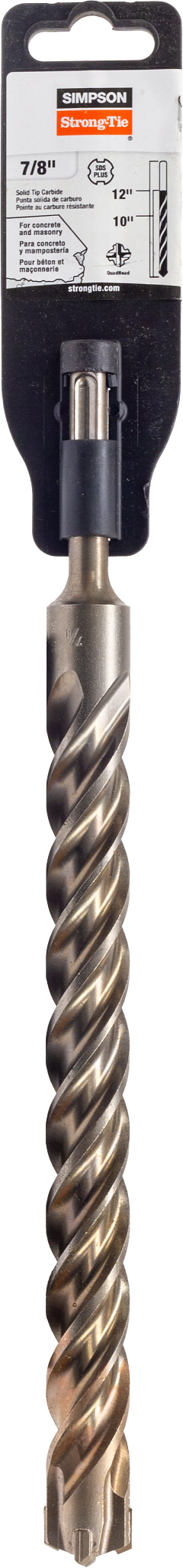 Simpson MDPL08712Q 7/8 in. x 12 in. SDS-plus Quad-Head Shank Drill Bit