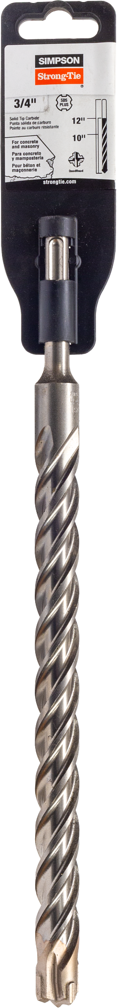 Simpson MDPL07512Q 3/4 in. x 12 in. SDS-plus Quad-Head Shank Drill Bit