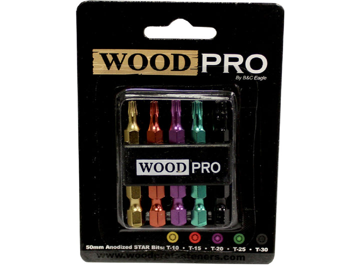 WoodPro BIT-50MM-5PK 50 mm x 2 in. Finish Bits, 5/Box