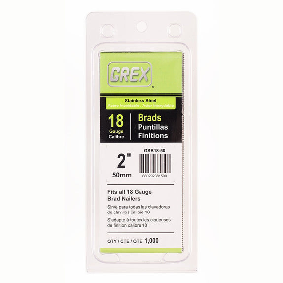 Grex P6/20-ST 23 Gauge Stainless Steel Headless Pins – 3/4" Length, 5,000 Per Box For P630/P635/P645/P650 Pinners