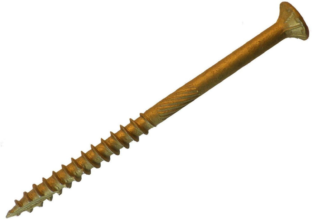 Big Timber 1CTX145 #14x5 Star Drive Washer Head Bronze Steel Construction Lag Screws, 100/Box