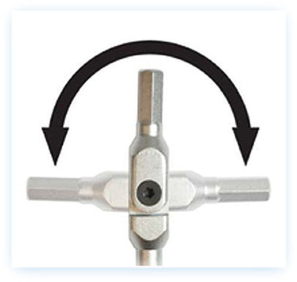 Bondhus K10 HEX-PRO Pivot Head Wrench Set,Incl Sizes: 3, 4, 5, 6, 8 & 10mm 6PC,