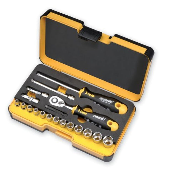 Felo 0715762055 R-Go Box Socket Set 19 Piece